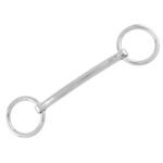 SHRHABS-201014 Mullen Mouthpiece Covered Loose Ring Snaffle Stainless Steel