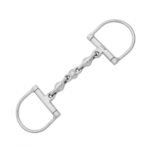 SHRHABS-201049 D-Ring Snaffle Horse Bits Waterford Stainless Steel